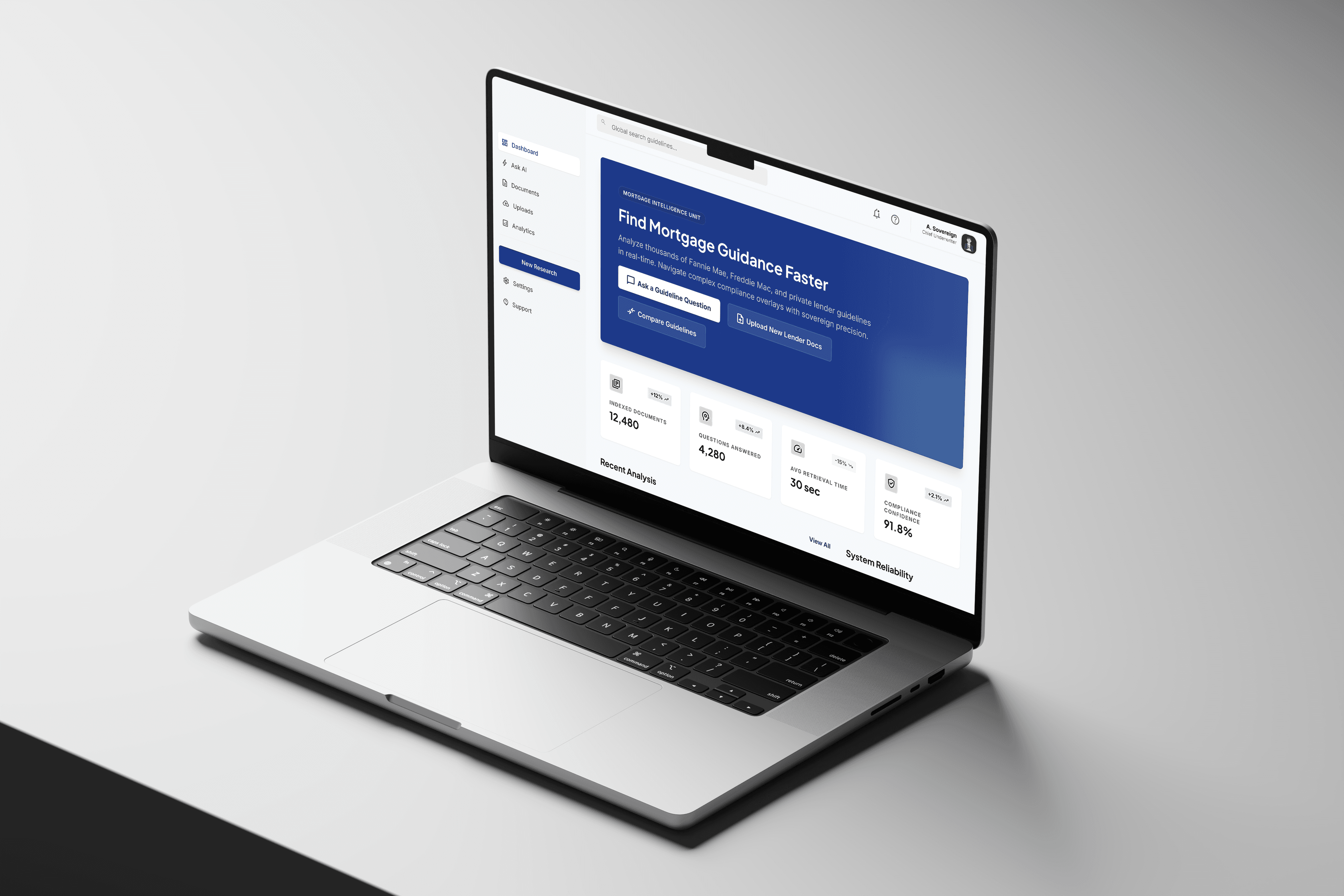 Analytics dashboard from a TechEniac team-extension engagement