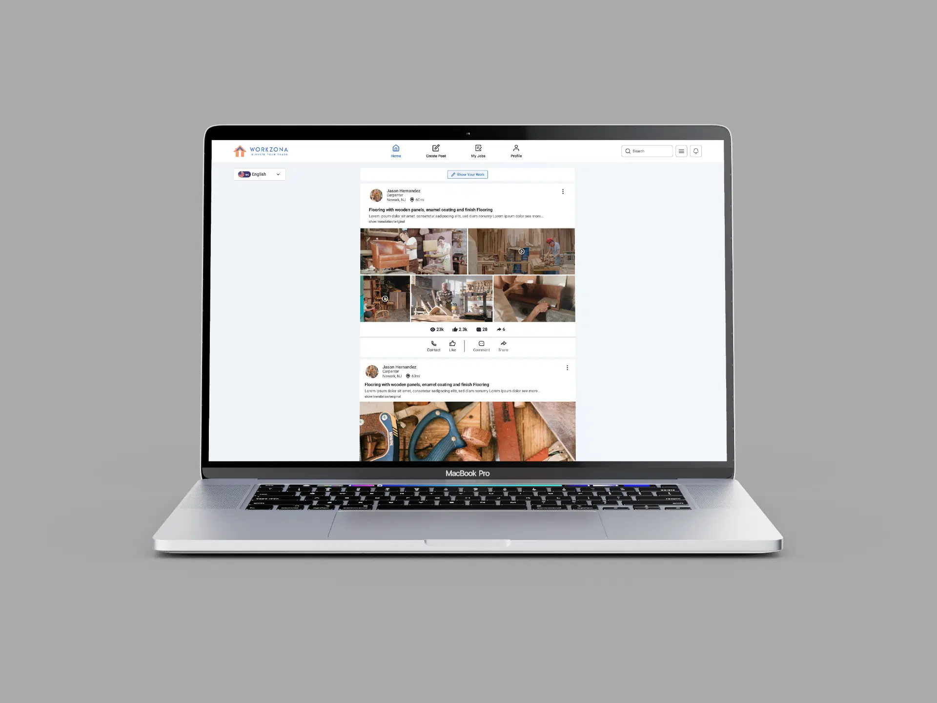 Workzona portfolio platform
